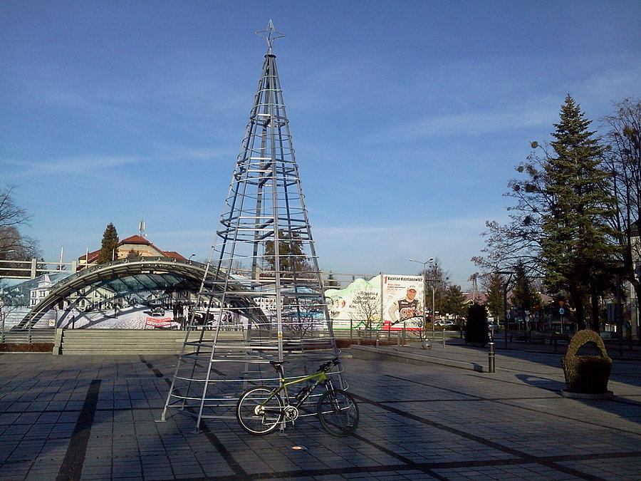 Ustroń rynek grudzień