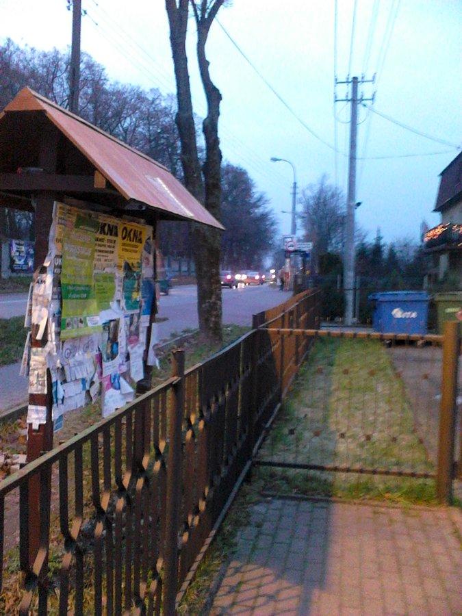 Zdjęcie wykonane podczas przymusowego postoju w Zielonkach