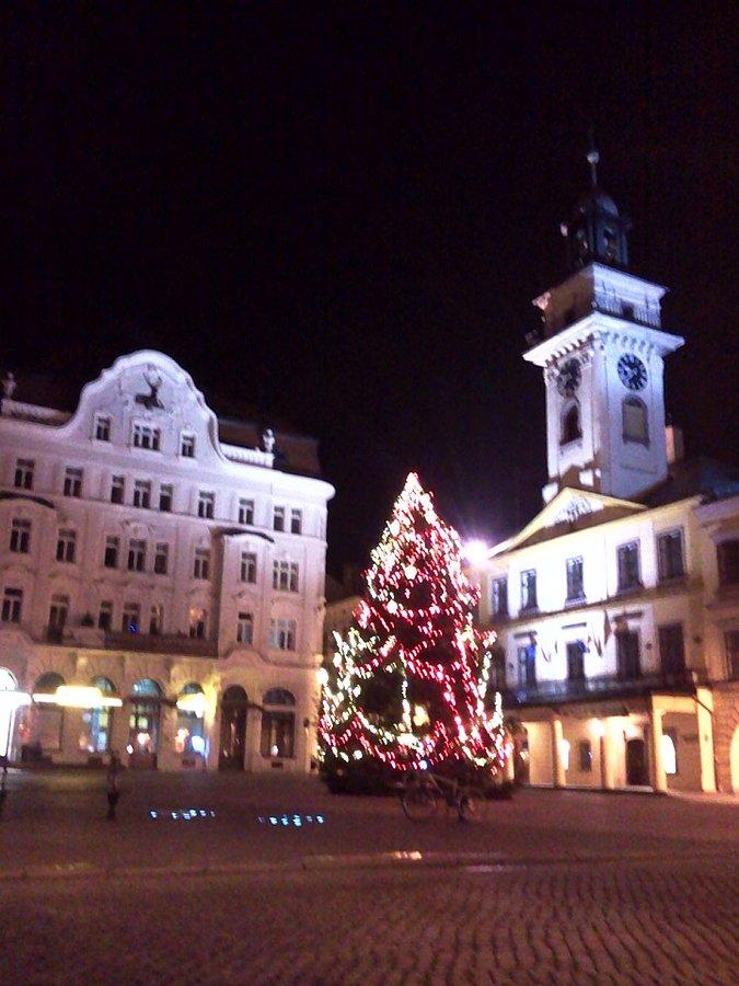 Cieszyn choinka na rynku