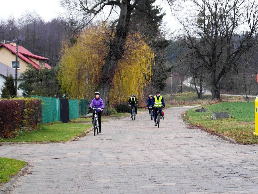 Rowerzyści w Wędkach