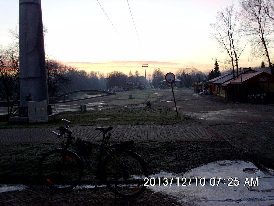 W mroźny poranek w Parku Śląskim