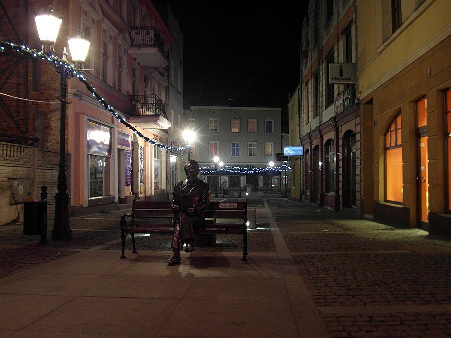 Świąteczny Tczew nocą