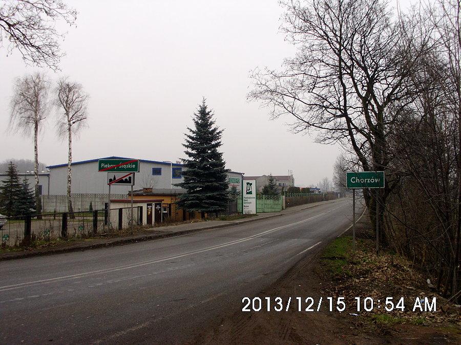 Na granicy Piekar Śląskich i Chorzowa (ulica Kluczborska)
