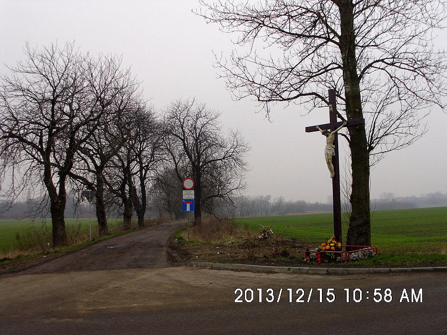 Krzyż przy drodze prowadzącej na Antoniowiec