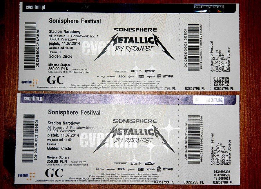 Bileciki na koncert :)