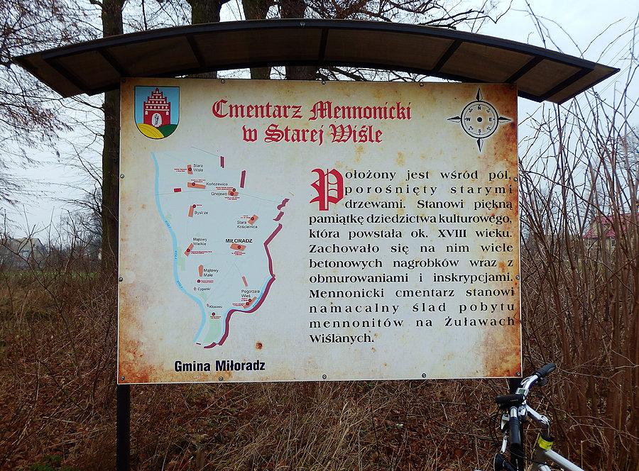 Na trasie wycieczki.Tablica informacyjna