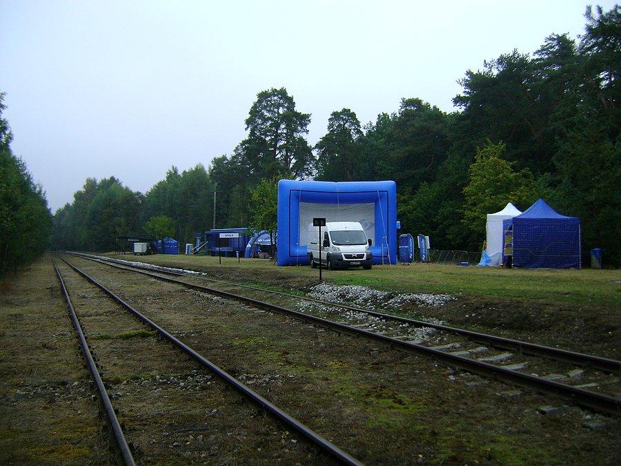 Stacja kolejowa w Spale w trakcie Dożynek Prezydenckich 2013 tętniła życiem