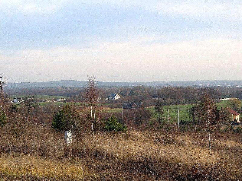 Morasko z Góry Moraskiej i Dziewicza Góra w oddali