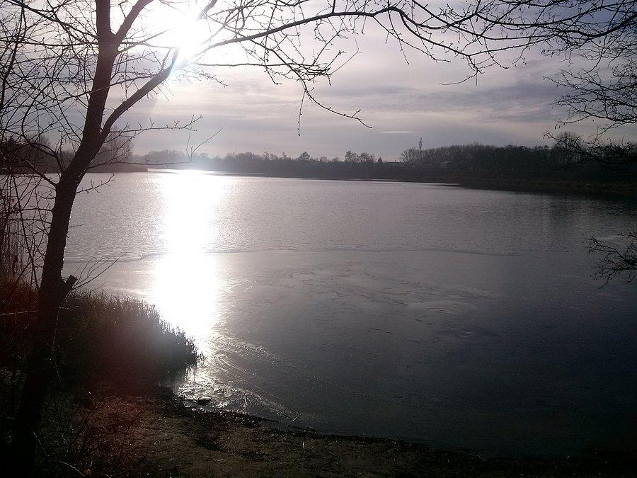 Jeziorko w Dębnie nad ranem