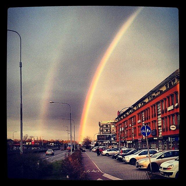 Tęcza rano we Wrocławiu