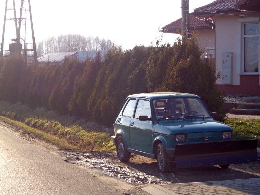 Mini pług śnieżny
