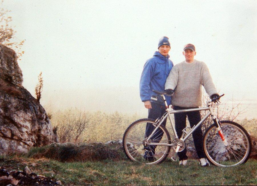 Koniec lat `90. Z Reksiem - gościem, z którym rozpocząłem poważną zabawę w rower