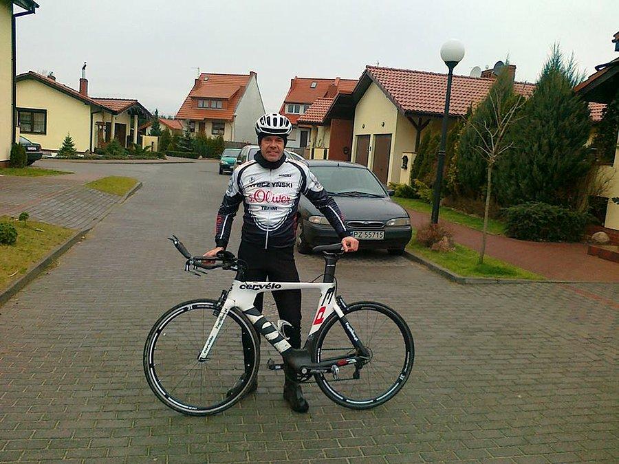 Cervelo P3 tuż po testach treningowych
