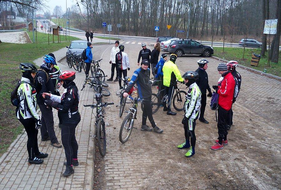 Noworoczne spotkanie rowerzystów