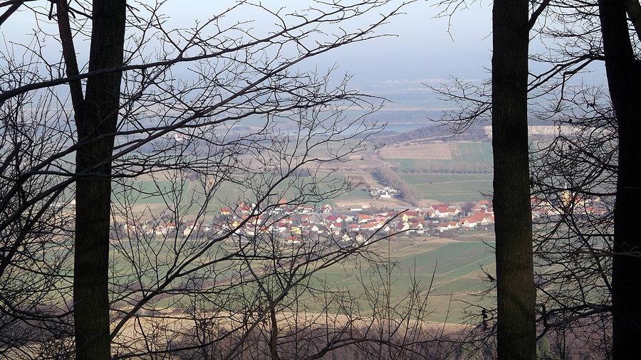 Na szczycie Górca (445 m) trafiły się nam takie arcywidoczki