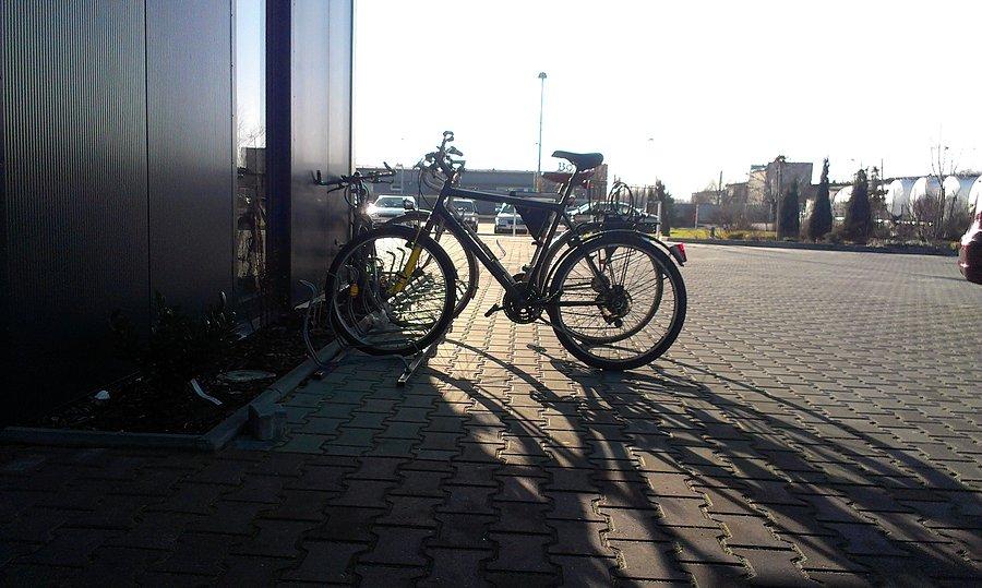 Jednak nie tylko ja jeżdżę do pracy na rowerze :)