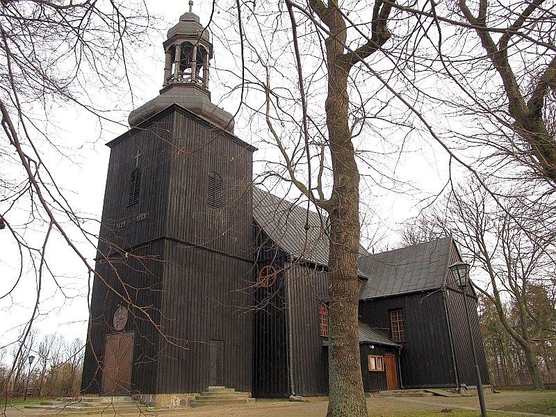 Popowo Kościelne - drewniany kościół z 1629 roku