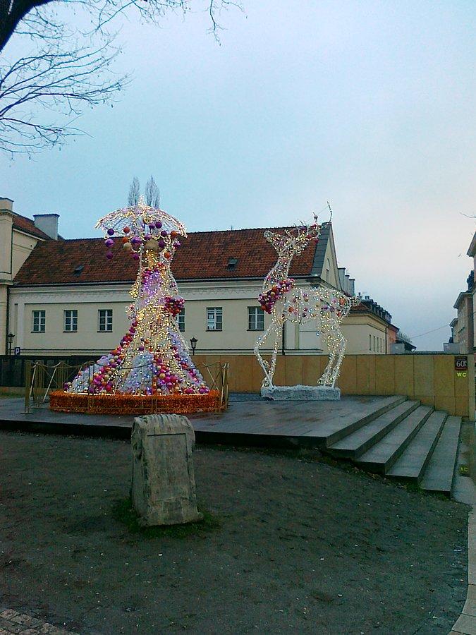 Dekoracje na Krakowskim Przedmieściu