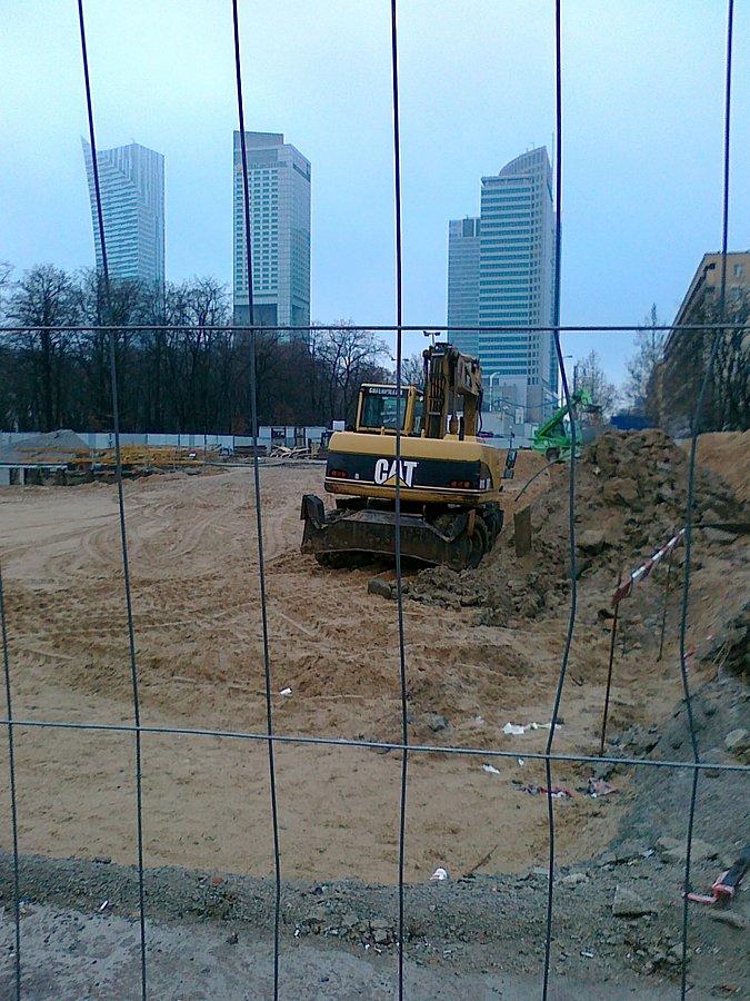 Tu już widać zbliżający sie koniec prac. Metro Świętokrzyska