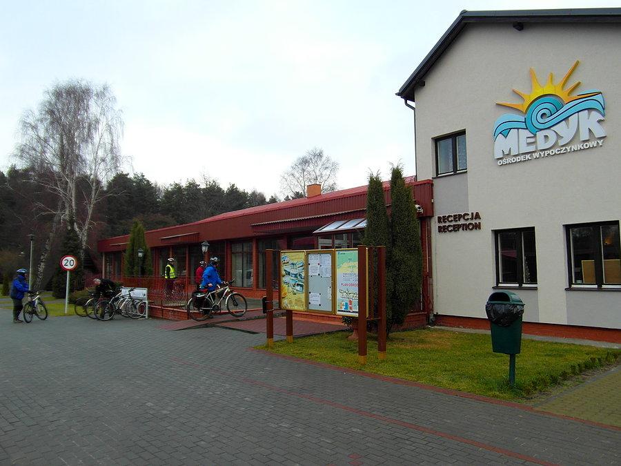 Postój przy ośrodku Medyk w Jantarze
