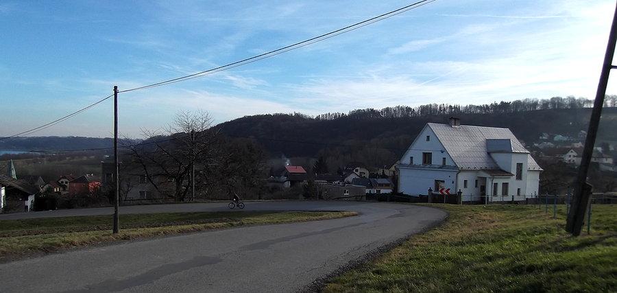Jilešovice, podjazd w kierunku Háj ve Slezsku