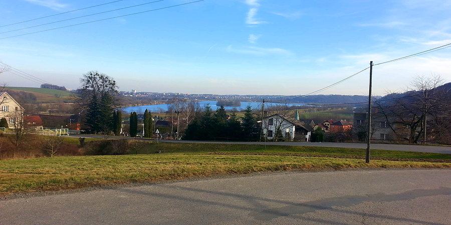 Jilešovice w dole jezioro