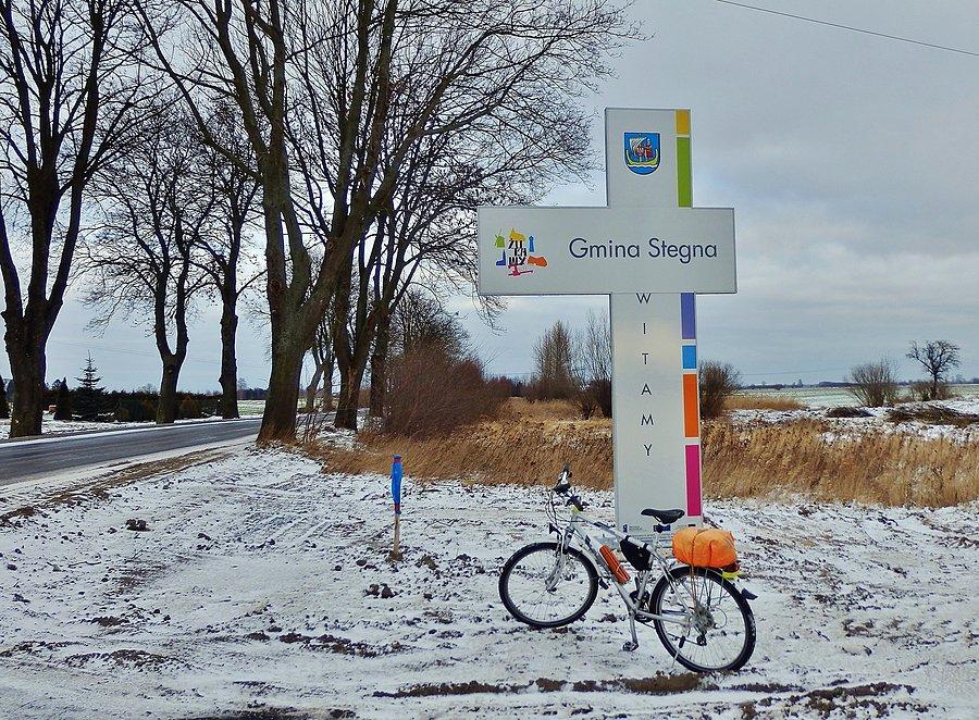 Na trasie wycieczki.Kierunek Mikoszewo