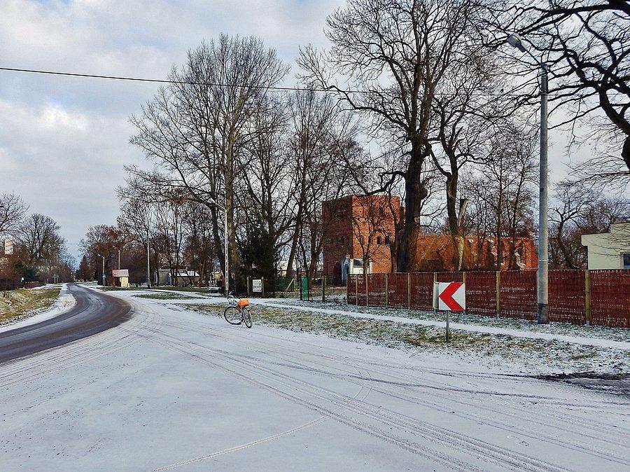 Na trasie wycieczki.Kierunek Mikoszewo