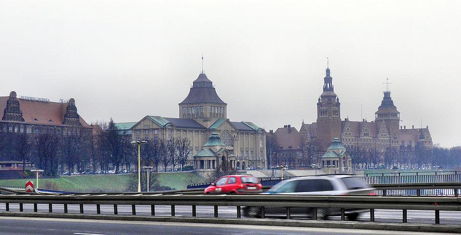 Wały Chrobrego - widok z Trasy Zamkowej