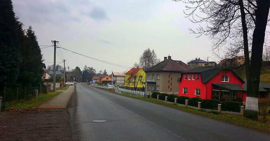 Czechy - Šilheřovice, teraz podjazd