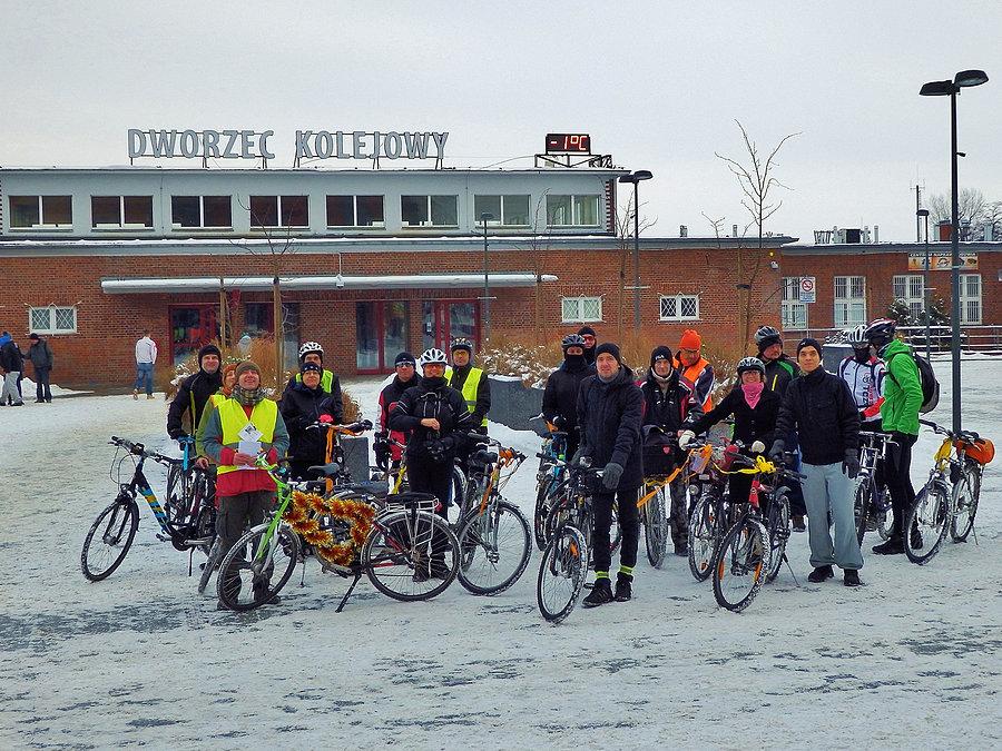 Zimowy przejazd rowerowy - Tczew