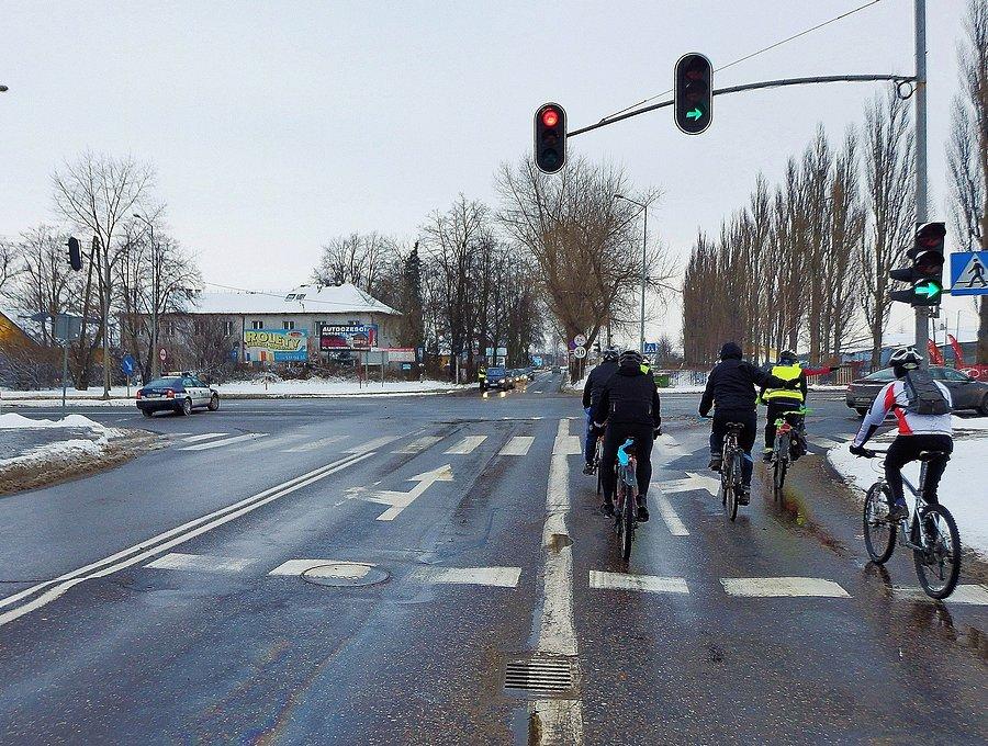 Zimowy przejazd rowerowy - Tczew