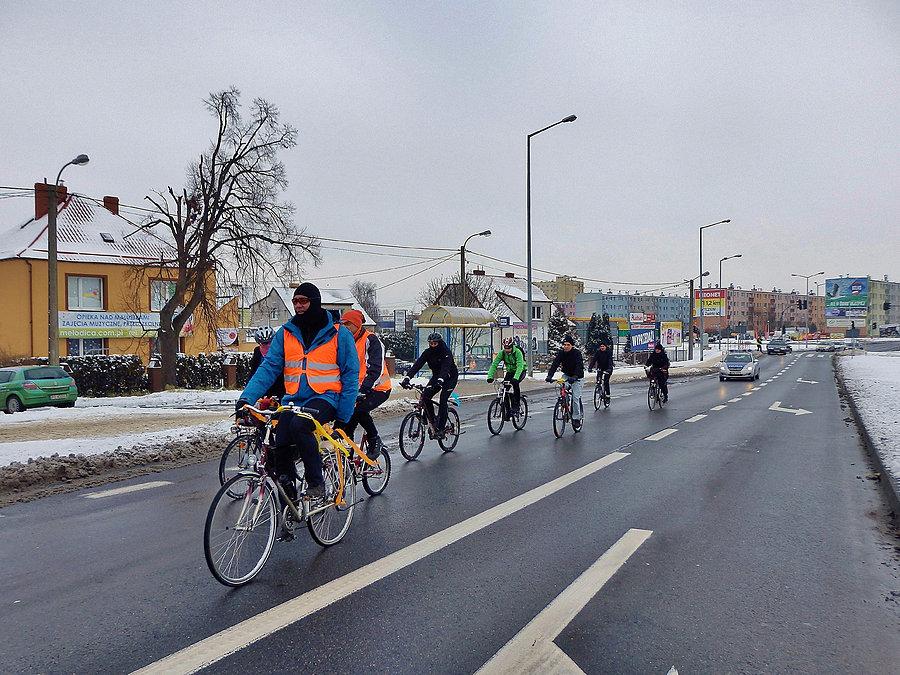 Zimowy przejazd rowerowy - Tczew