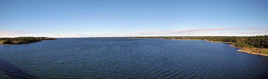 Panorama cieśniny Mocklösund