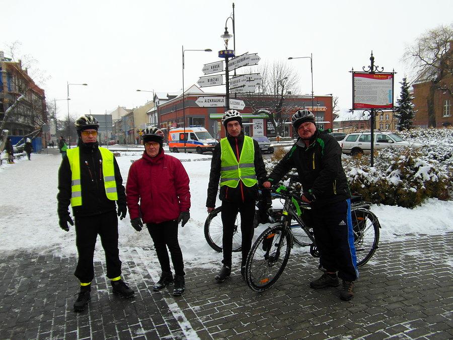 Zimowy przejazd rowerowy w Tczewie - nasza ekipa