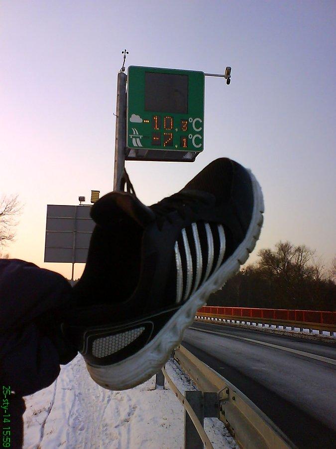 Minus 10 z tendencją spadkową... i jedziemy dalej :)