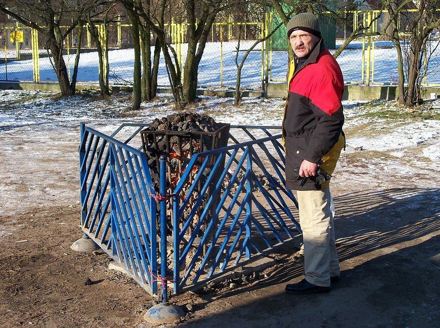 Koksownik w Elblągu - podwójne dogrzewanie zewnętrzne wewnętrzne :-)