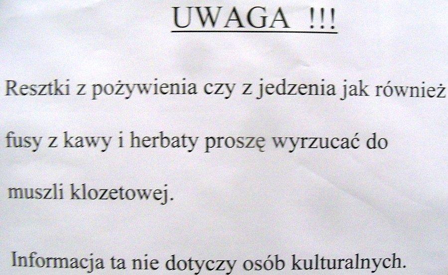 Bo kulturalnym to trzeba jeszcze umieć być