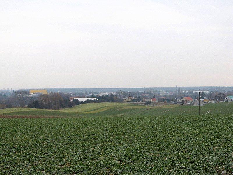 Pofałdowany teren okolic Janikowa