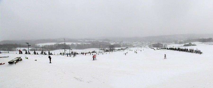 Panorama zimowego Przywidza