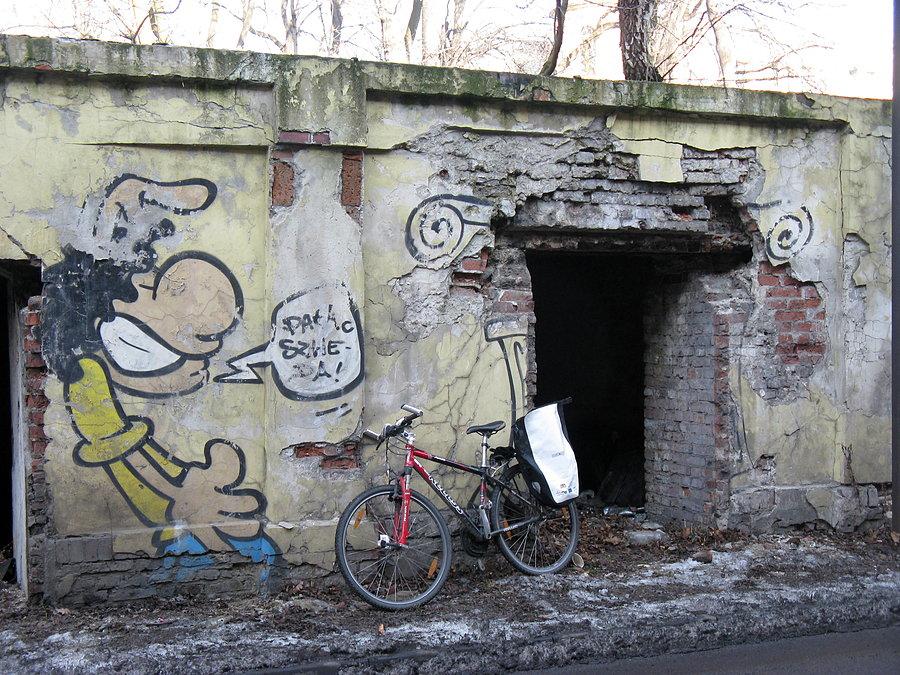 Pałac Szweda - graffiti Szwed