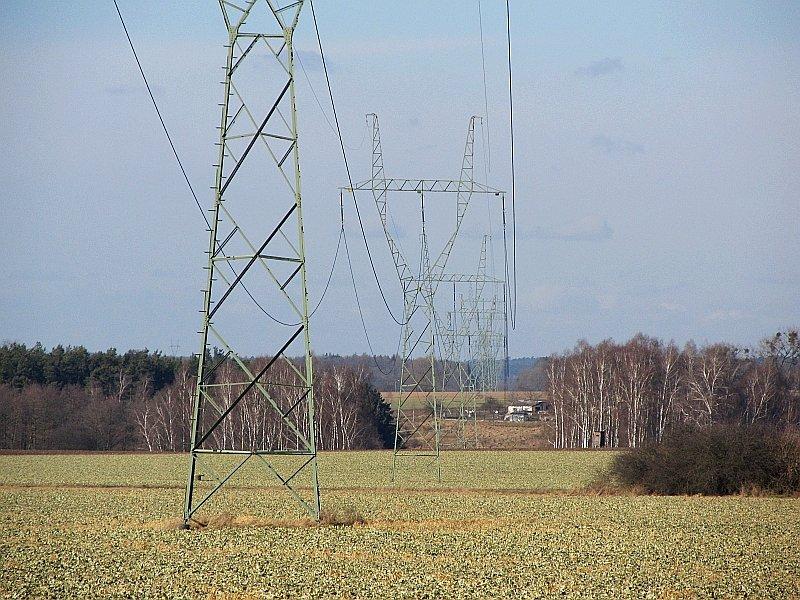Sarbinowo - linia wysokiego napięcia, biegnąca m.in.przez moją Wierzonkę
