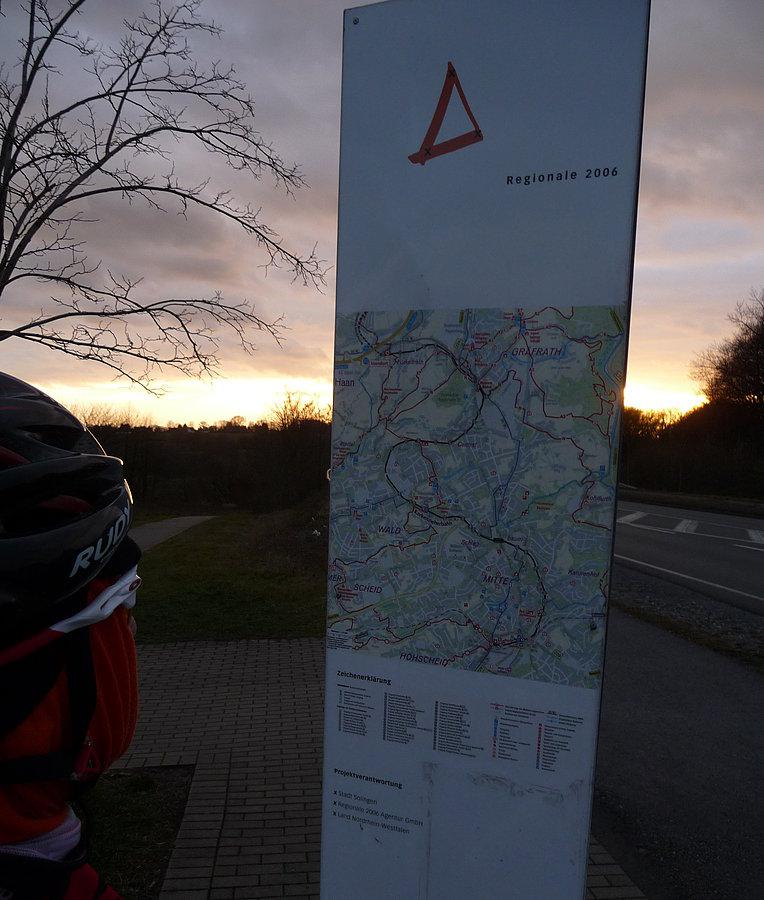 Wokół Wuppertalu trasami rowerowymi - początek Korkenziehentrasse, Solingen