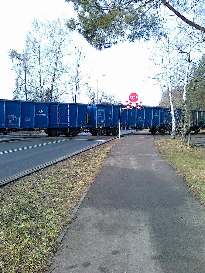 Pierwszy raz trafiłam na pociąg na tym przejeździe