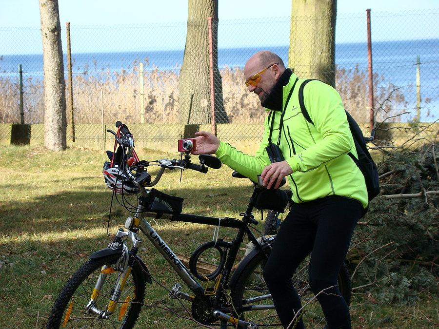 Zdjecie z rowerowego aparatu - szybko na plan zdjeciowy