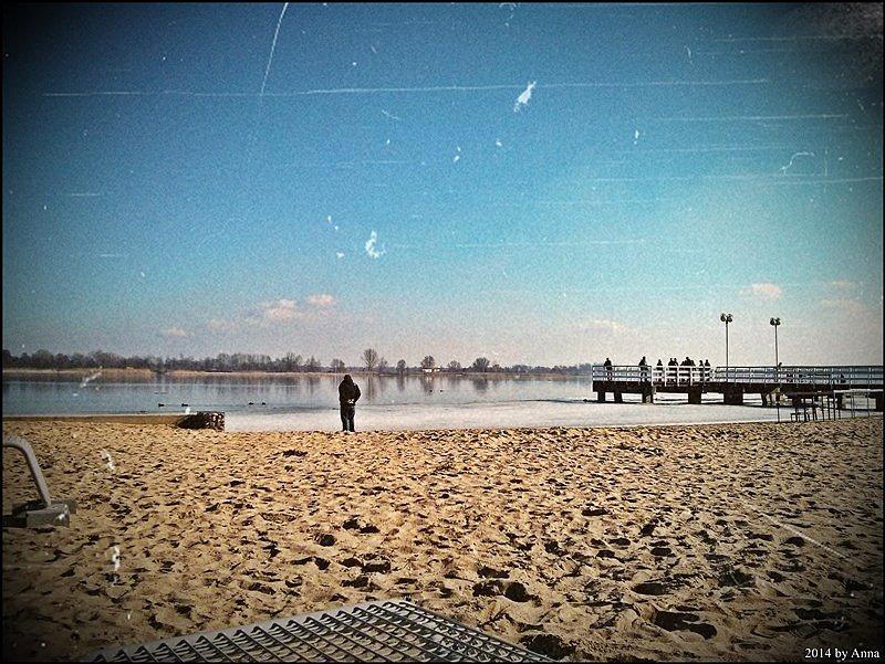 Plaża w Serocku, i molo