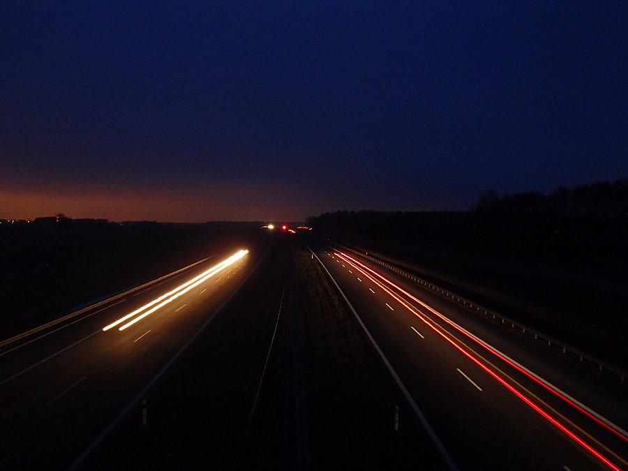 Obwodnica Mińska nocą