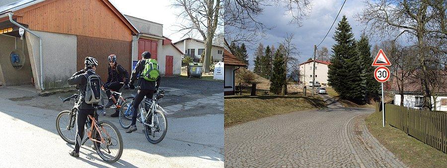W dalszej części drogi pierwszy podjazd 18%, ale czemu nie w kuflu ;(
