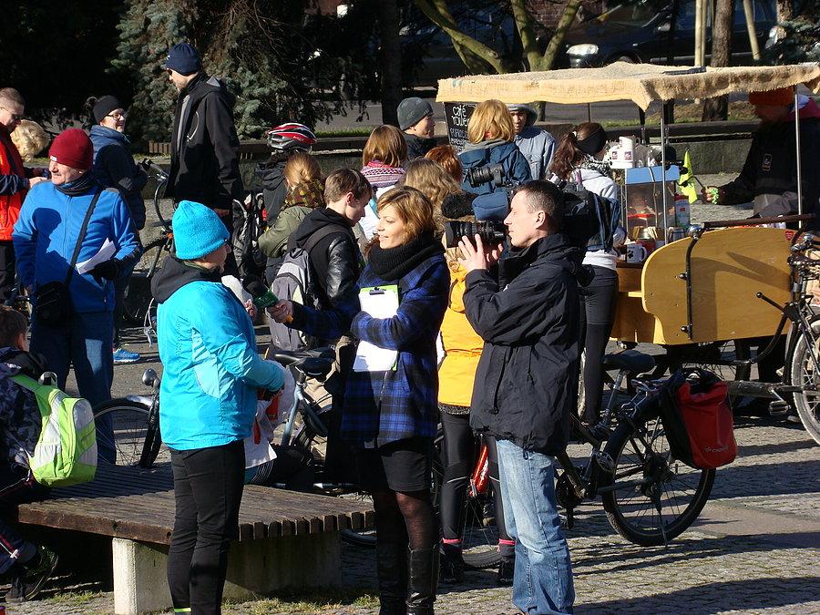 Rowerowy Dzień Kobiet - wywiad dla telewizji