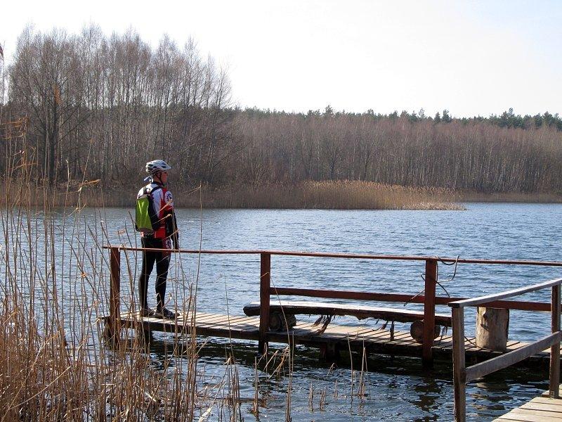 Pomost nad Jeziorem Kamińskim